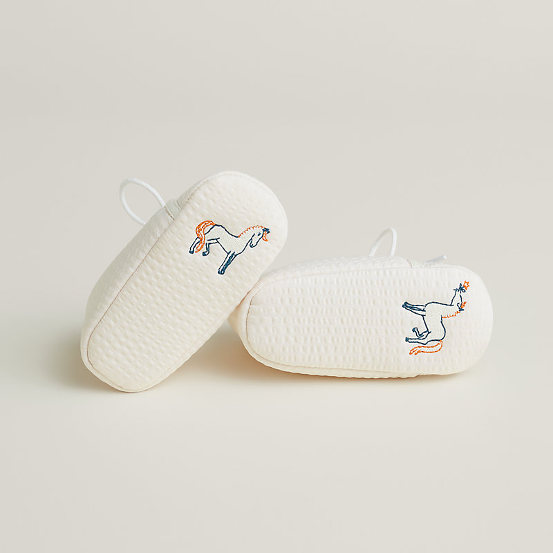 Hermes top baby booties